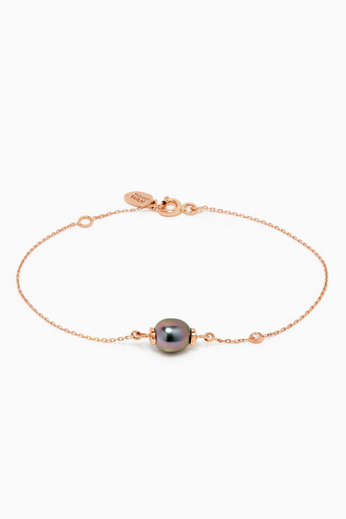 

Links of Love My First Pearl Diamond Bracelet in 18kt Rose Gold