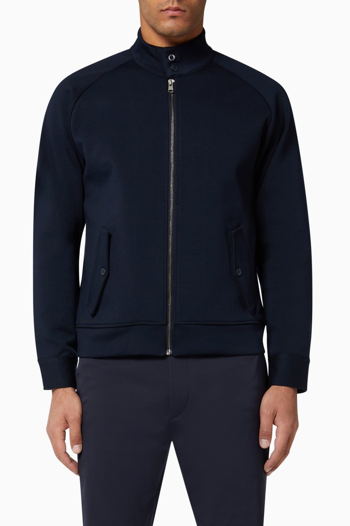 

Harrington Knit Jacket, Blue