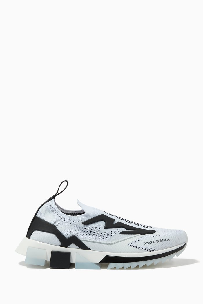 

Sorrento Slip-On Sneakers in Stretch Jersey, White