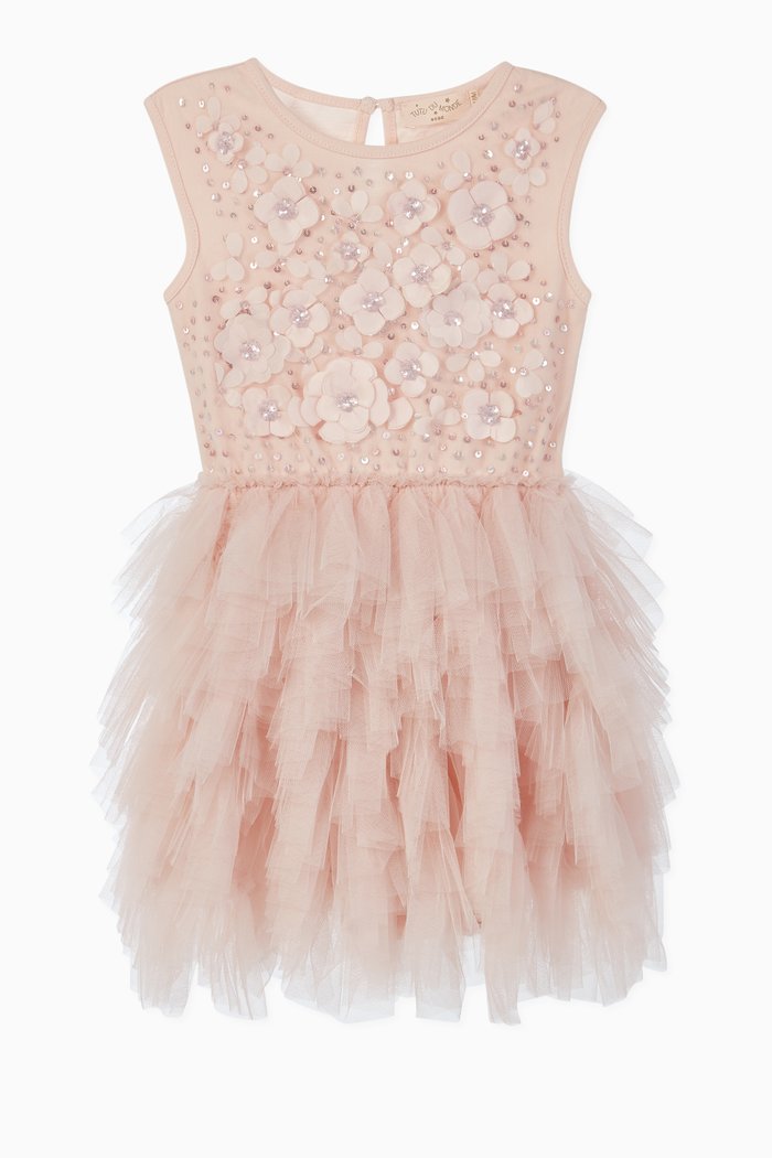 

En Rose Tulle Cotton Tutu Dress, Pink