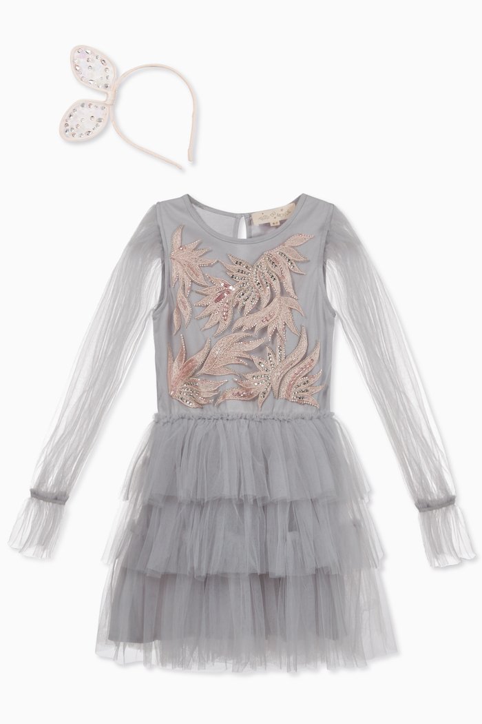 Olympia Tulle Tutu Dress, Grey