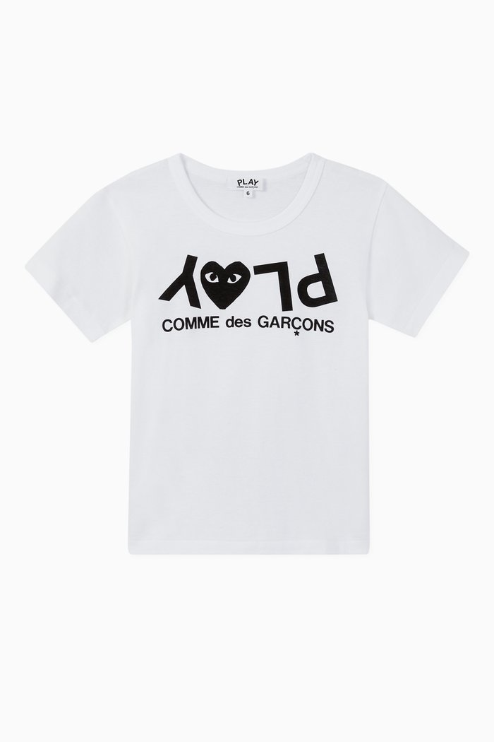 Logo Print Cotton T-Shirt, White
