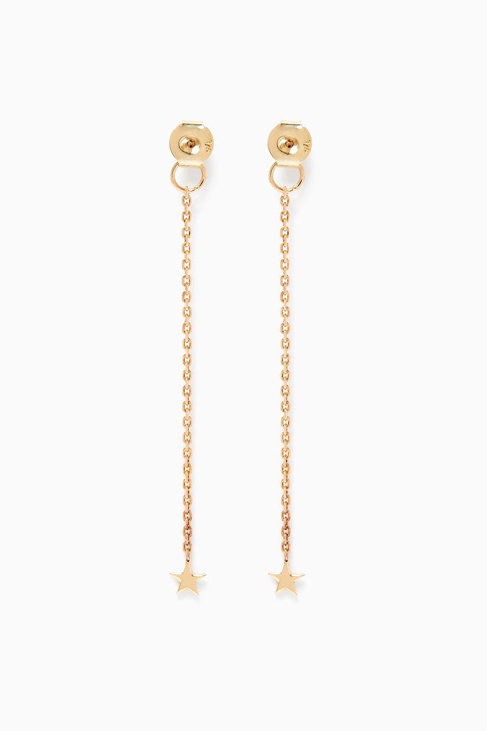 

Falling Star Long Earring Backs in 18kt Yellow Gold Vermeil