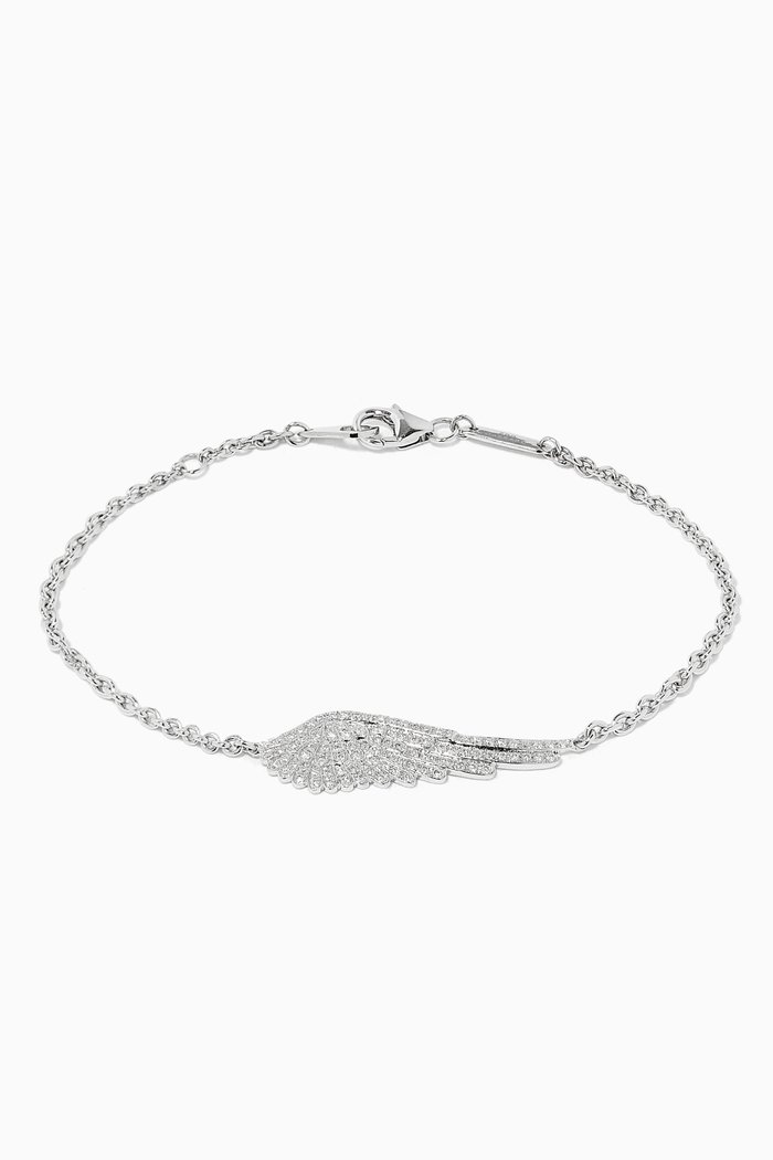 

Wings Classic Diamond Bracelet in 18kt White Gold