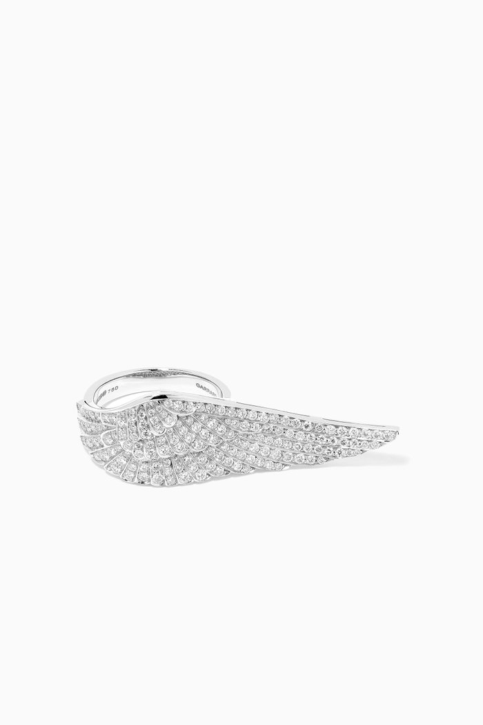 

Wings Classic Large Ring in 18kt White Gold