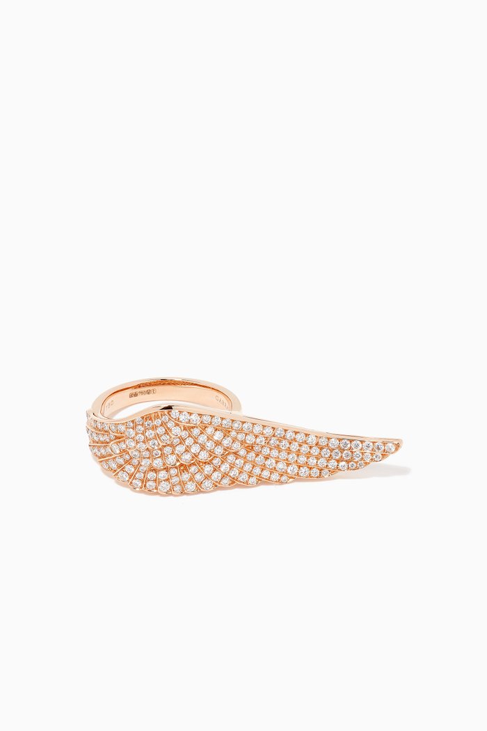 

Wings Classic Large Ring in 18kt Rose Gold