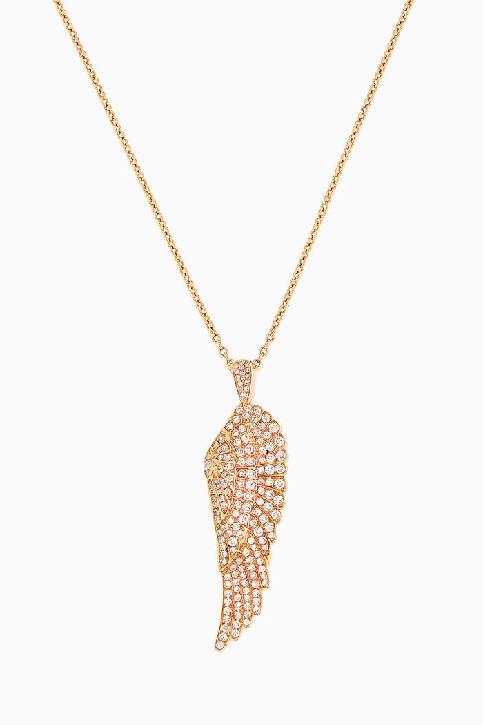 

Wings Classic Medium Pendant Necklace in 18kt Yellow Gold