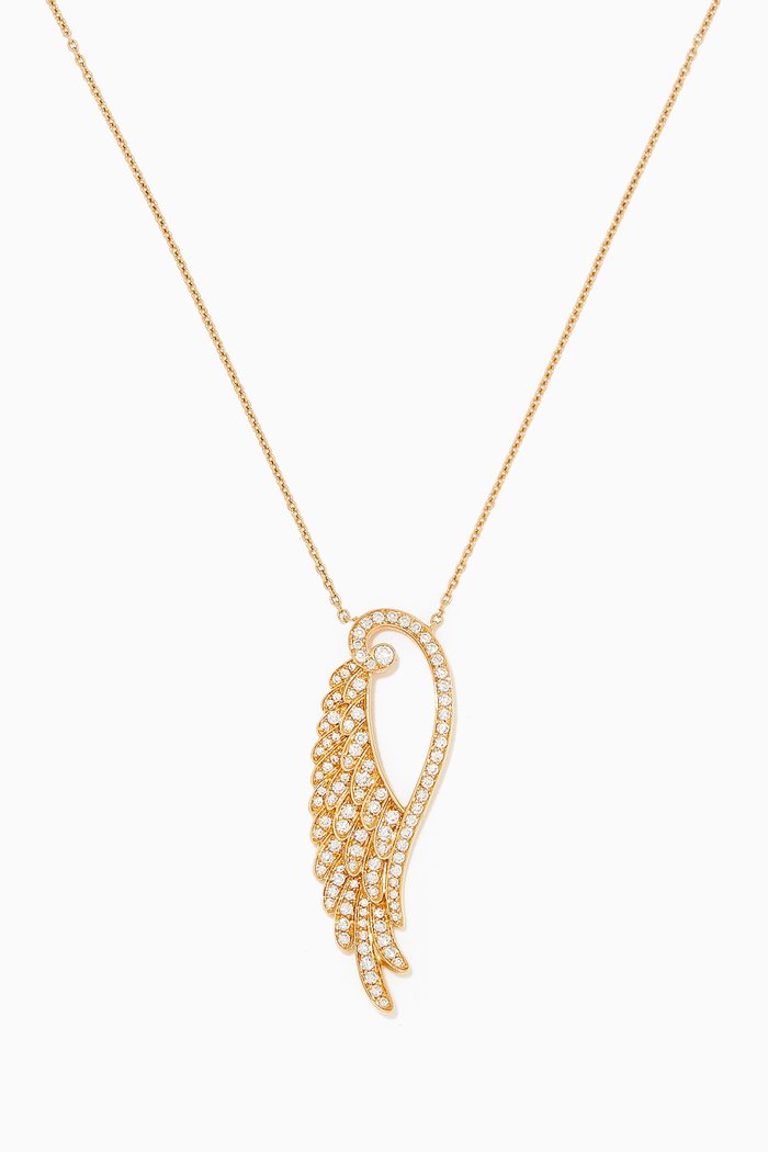 

Wings Embrace Pendant Necklace in 18kt Yellow Gold