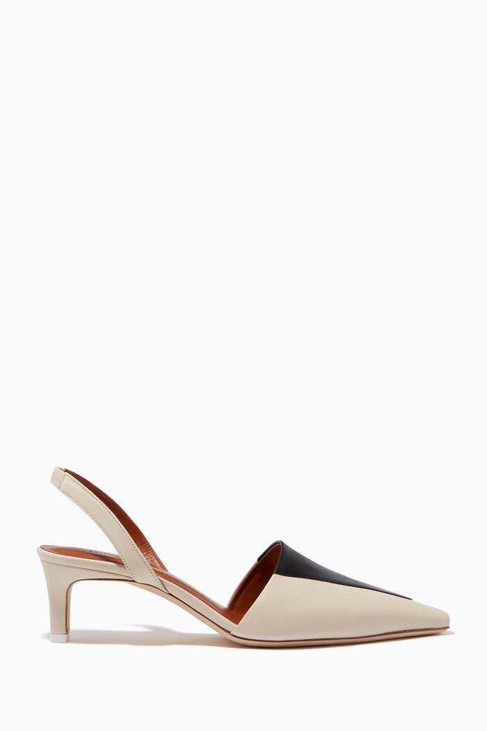 

Carina Slingback Pumps in Leather, Neutral