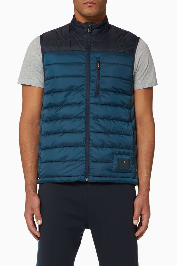 Fibre Down Gilet, Blue