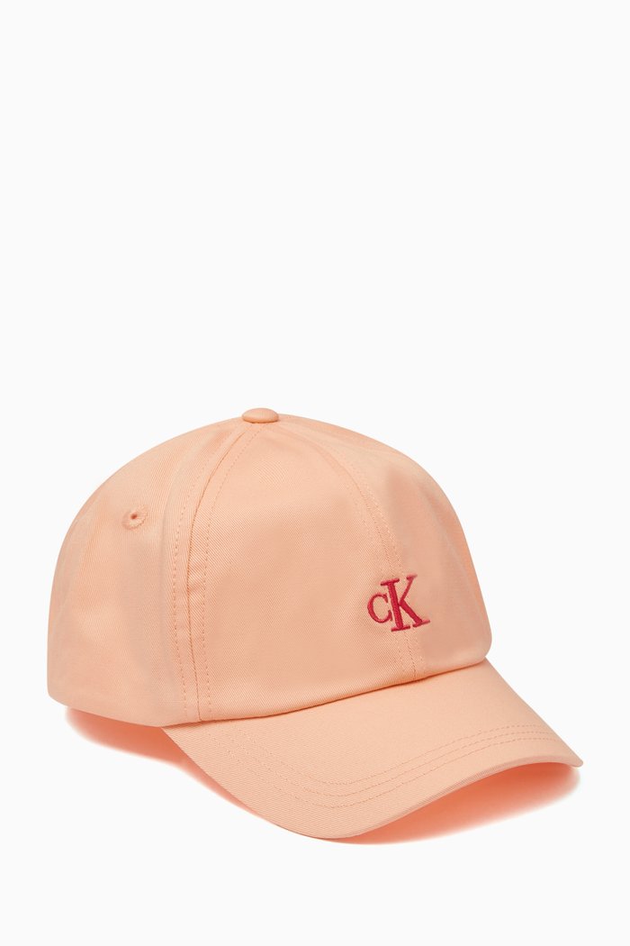 

Monogram Cap in Cotton Twill, Orange