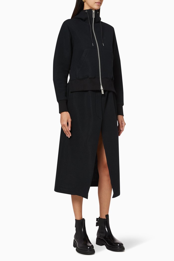 

Panelled Knit Dress, Black