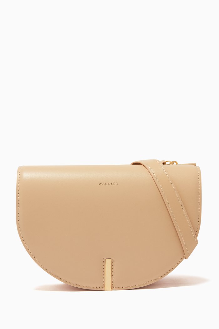 

Nana Crossbody Bag in Leather, Neutral