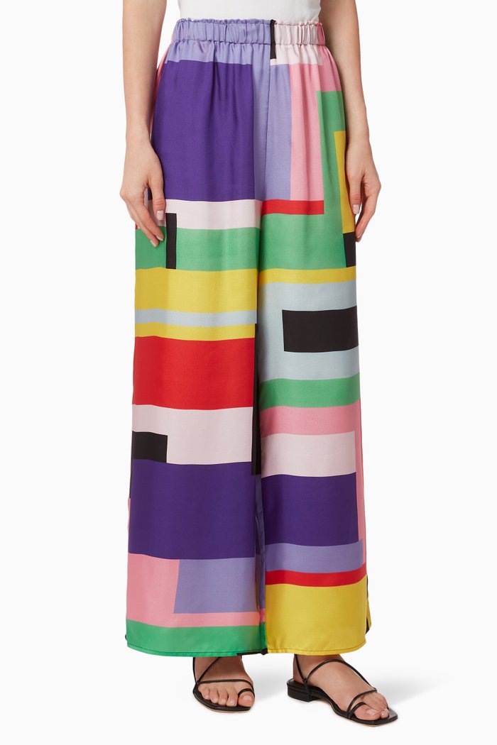 

Heron Silk Pants, Multicolour