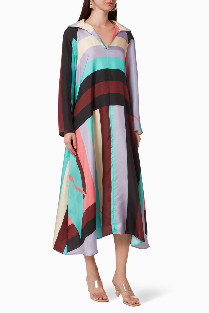

Riperton Palm Springs Dress in Silk, Multicolour