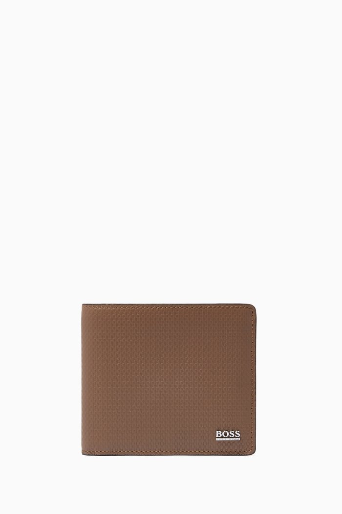 

Monogram Bi-Fold Wallet in Leather, Neutral