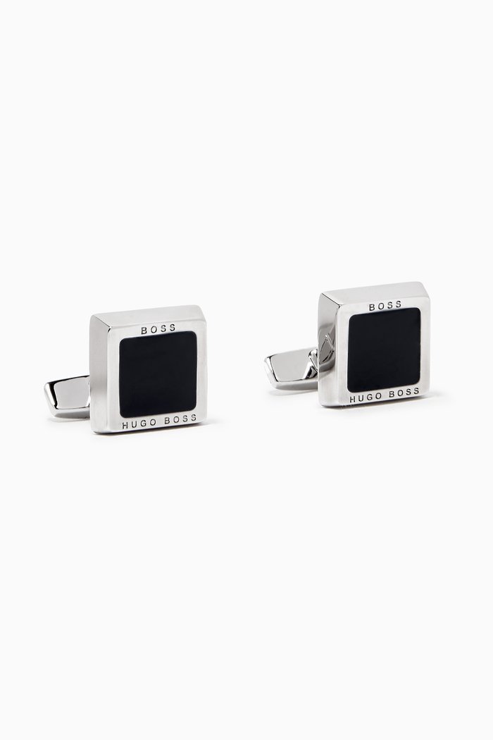 

Franzisko Cufflinks in Brass, Black