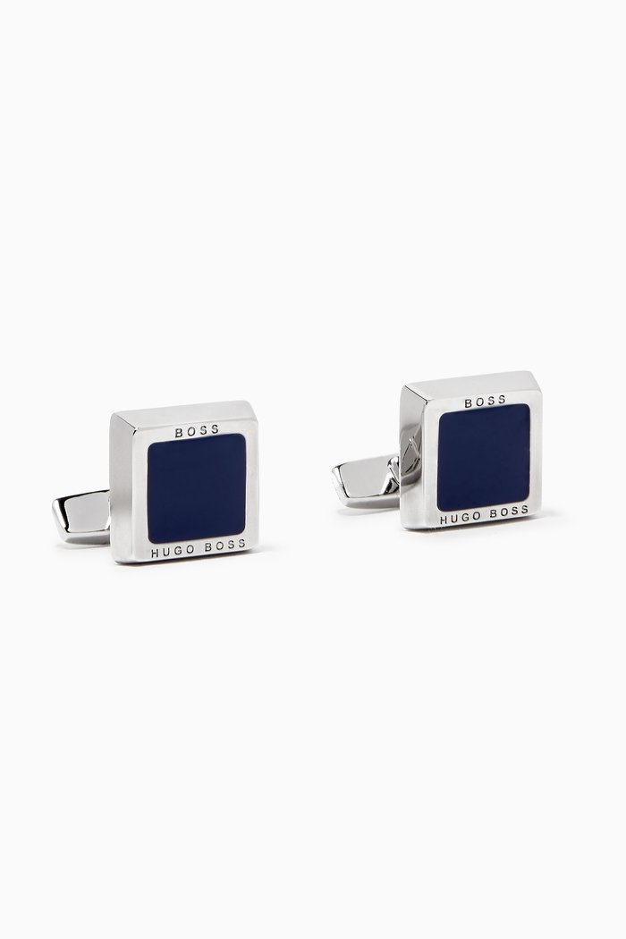 

Franzisko Cufflinks in Brass, Blue
