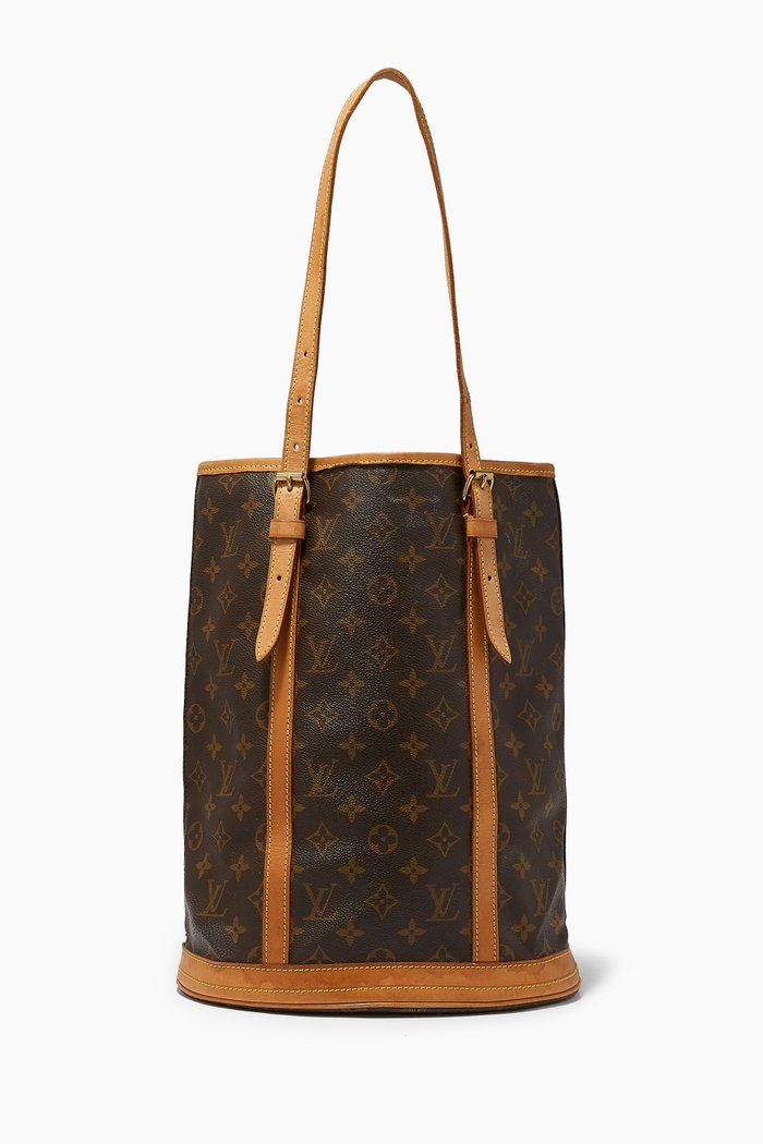 

Bucket GM Bag in Monogram Canvas, Brown