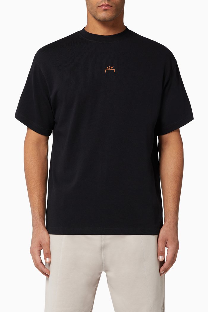 

Erosion Cotton T-Shirt, Black