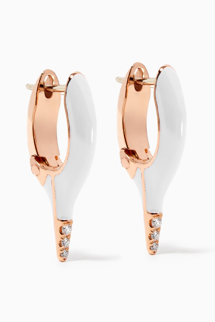 

Lola Needle Diamond Mini Earrings in 18kt Yellow Gold