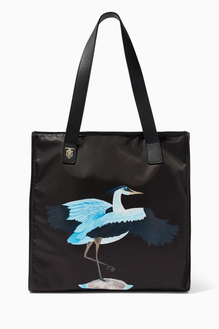 

Heron 14k Tote Bag in Nylon, Black