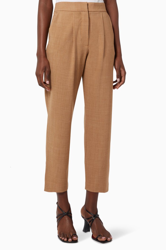 

Tate Virgin Wool Blend Tapered Pants, Neutral
