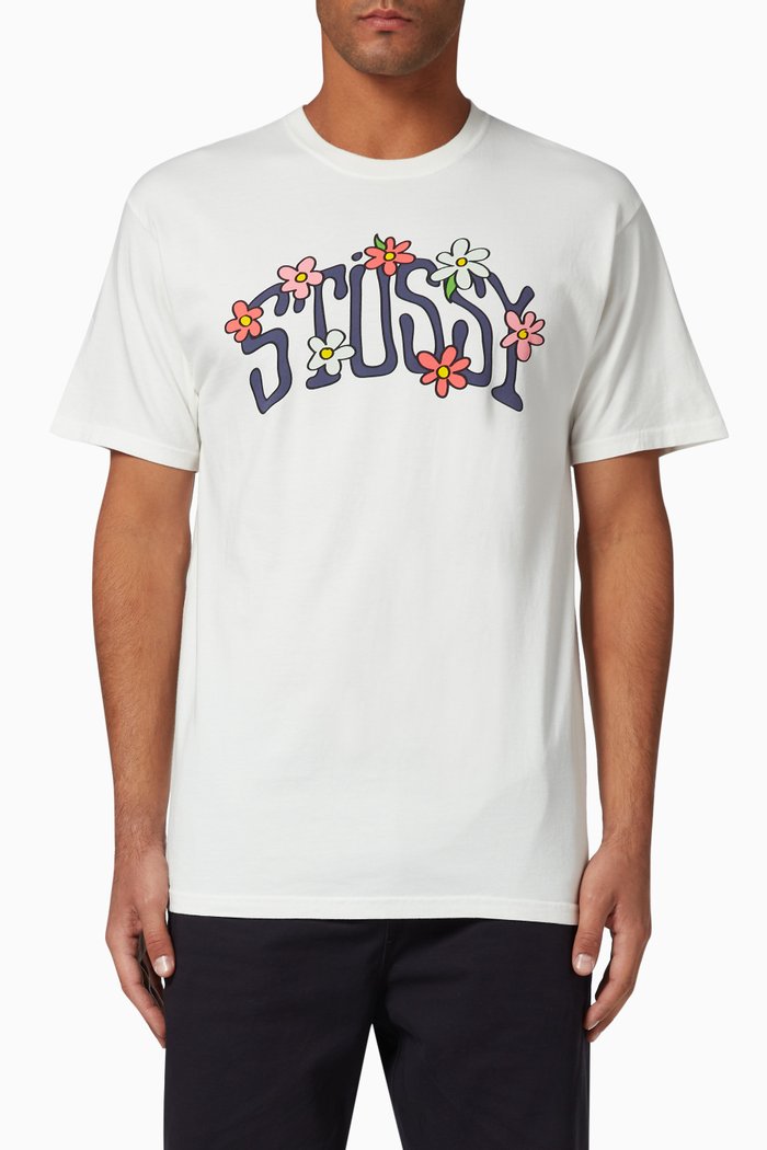 

Flower Collegiate T-Shirt, Neutral