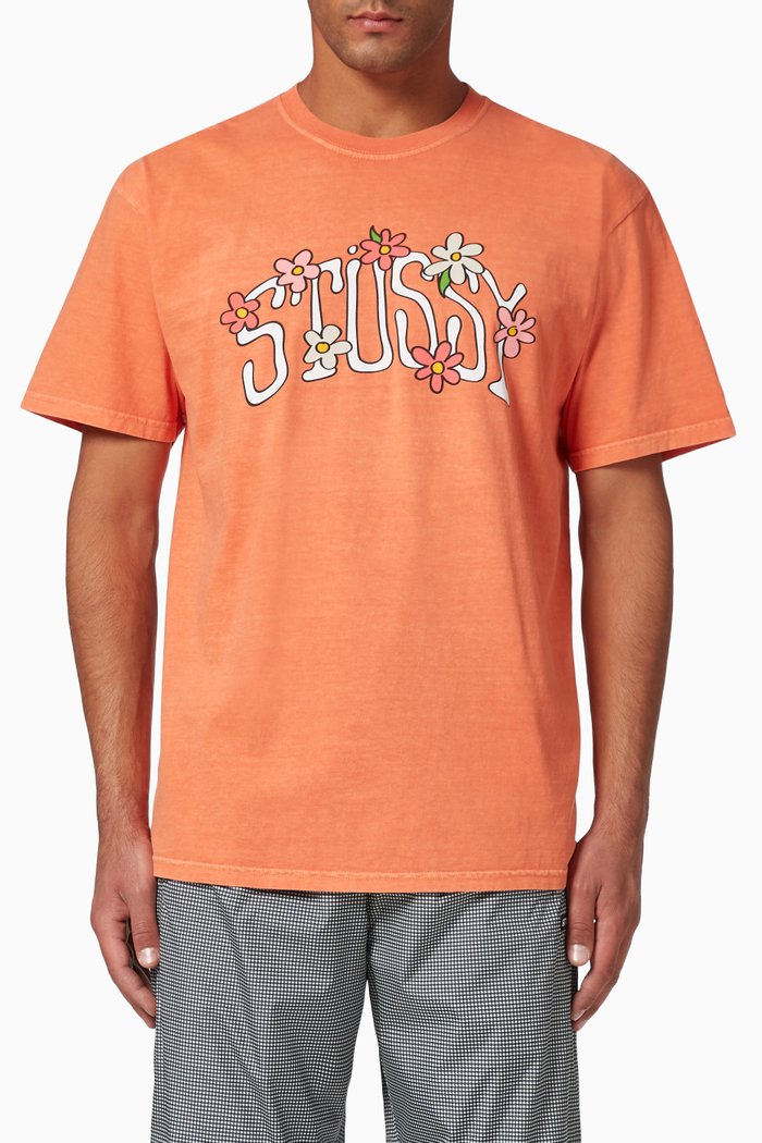 

Flower Collegiate T-Shirt, Orange