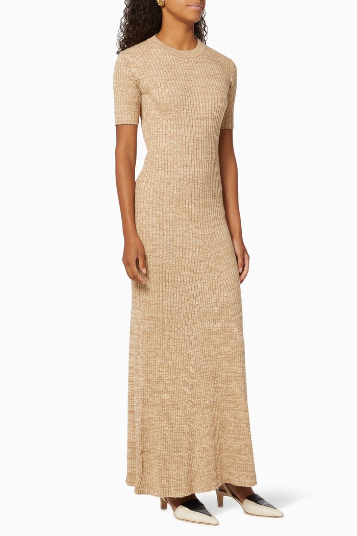

Sasha Cotton Knit Maxi Dress, Neutral