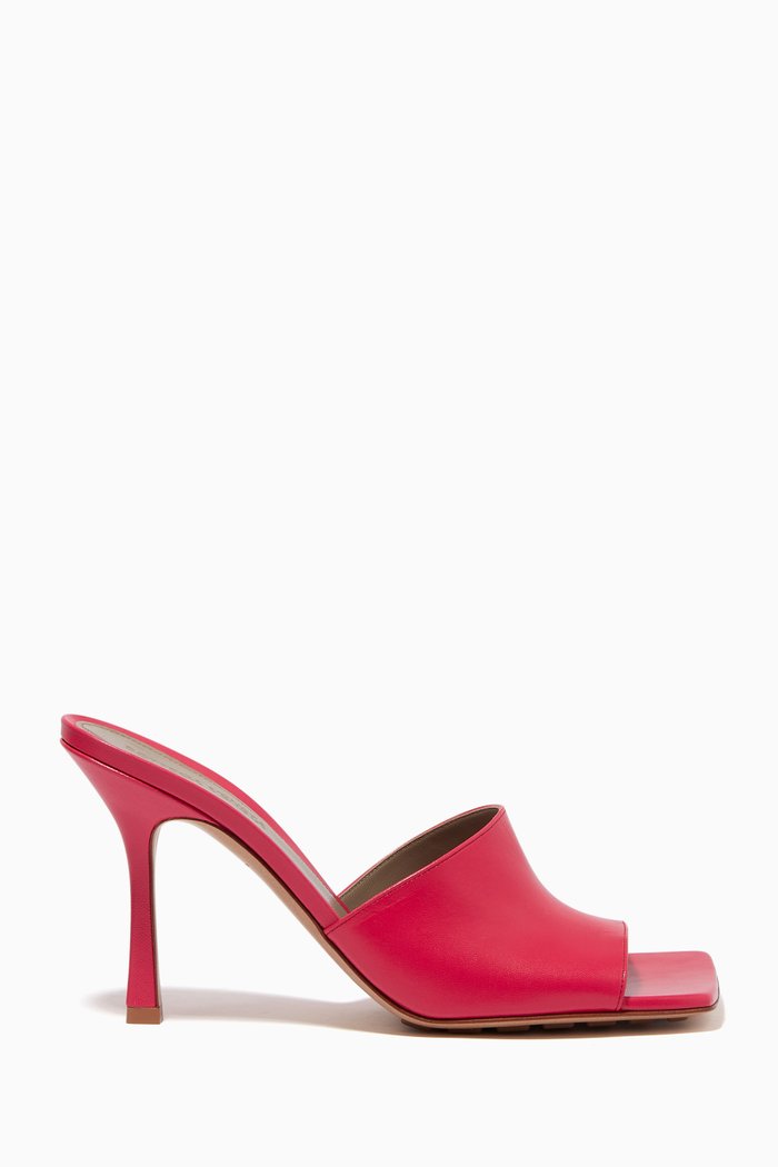 

Stretch Mule Sandals in Nappa, Pink