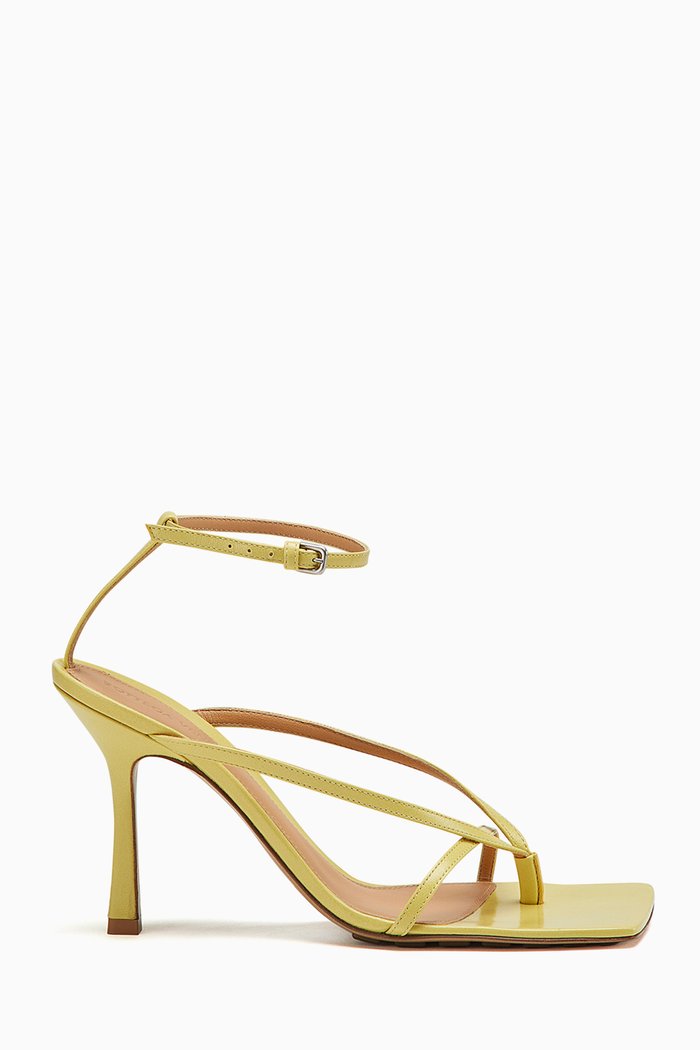 

Stretch Sandals in Nappa, Yellow