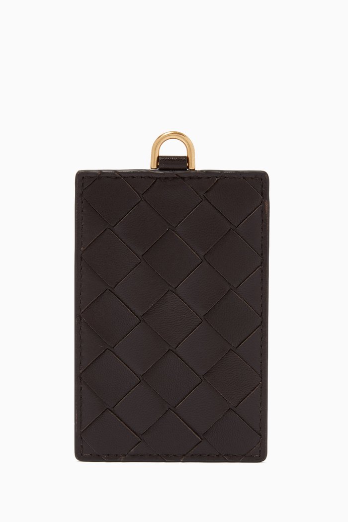 

Luggage Tag in Intrecciato Nappa, Brown