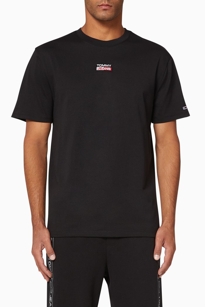 

Logo Organic Cotton Jersey T-Shirt, Black