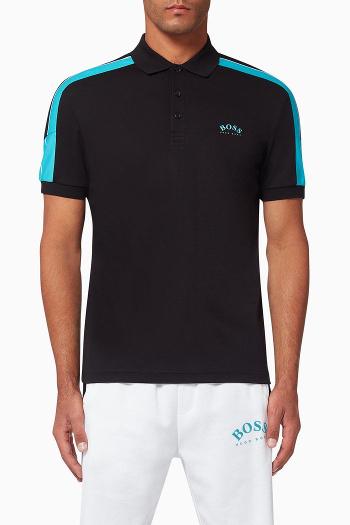 

Paule 1 Slim-Fit Polo T-Shirt, Black