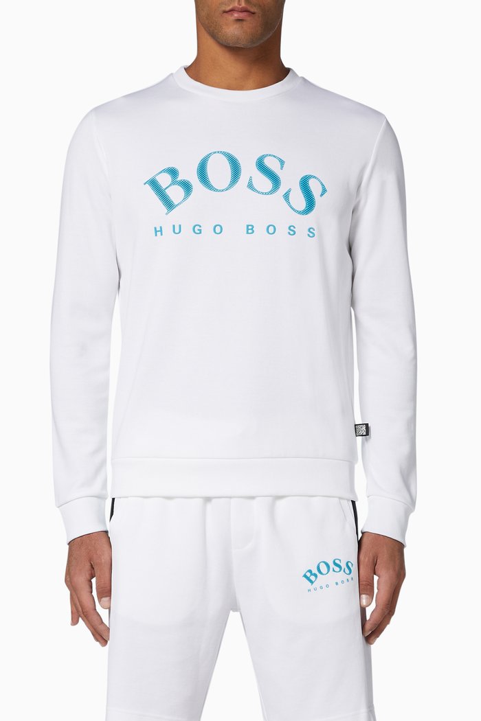 

Salbo Logo Sweatshirt, White