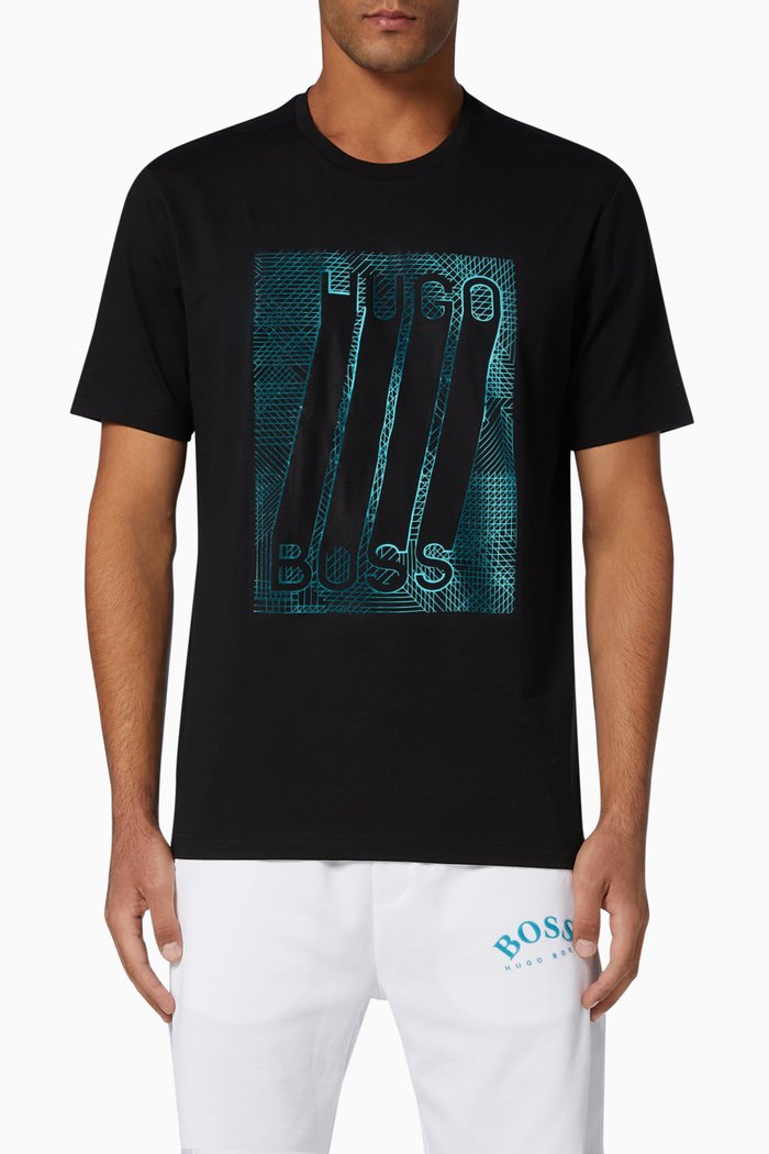 

Graphic Logo Jersey T-Shirt, Black