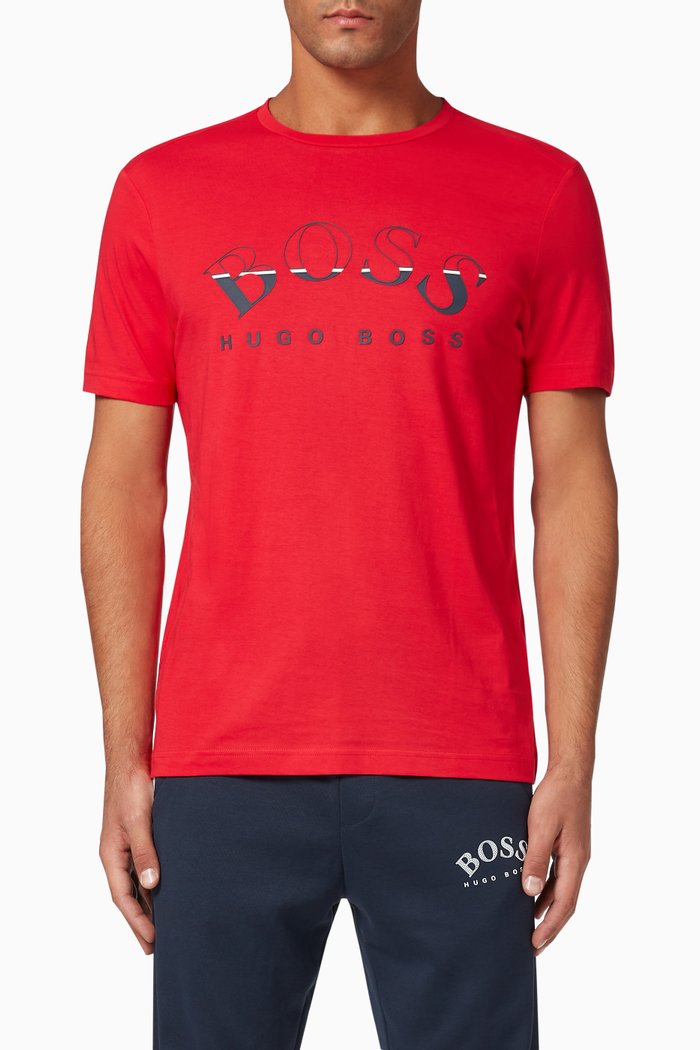 African Cotton Logo T-Shirt, Red