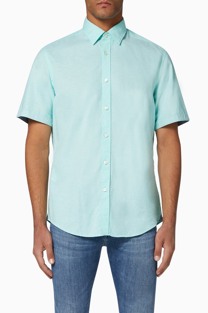 

Luka 2 Linen Shirt, Green