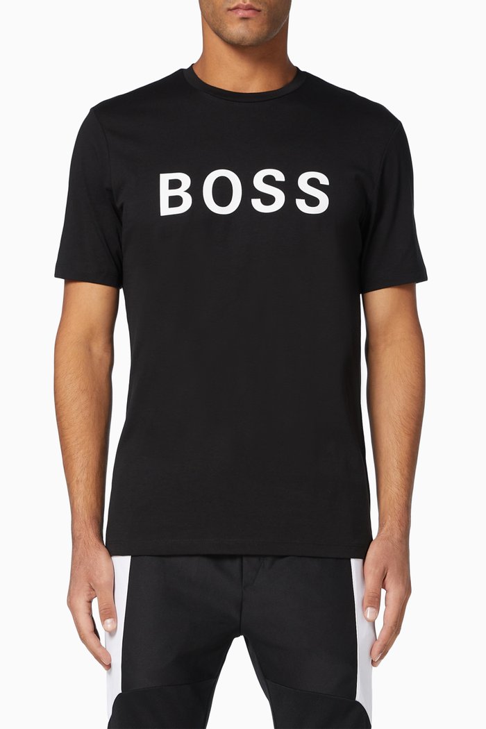 

Tiburt 171 Logo Cotton T-Shirt, Black