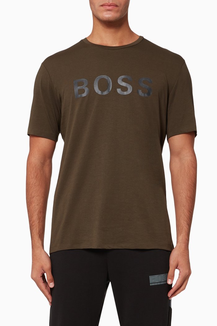 

Tiburt 171 Logo Cotton T-Shirt, Green