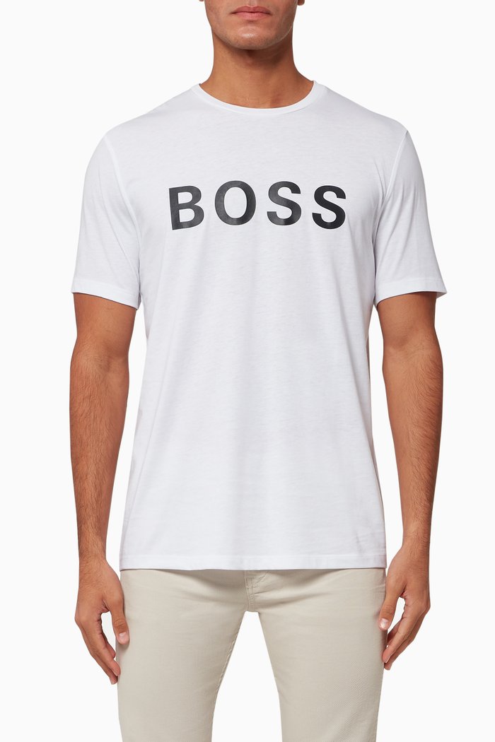 

Tiburt 171 Logo Cotton T-Shirt, White