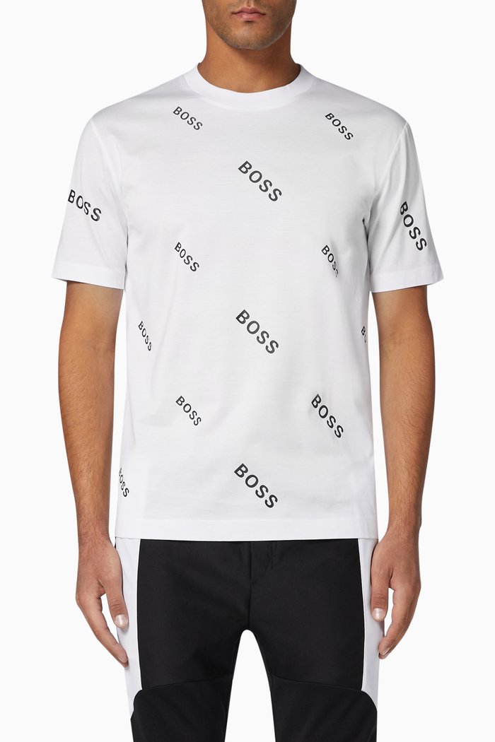 

Tiburt 178 Logo Cotton T-Shirt, White