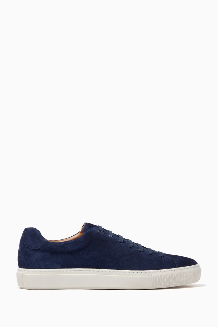 

Mirage Monogram Sneakers in Suede, Blue
