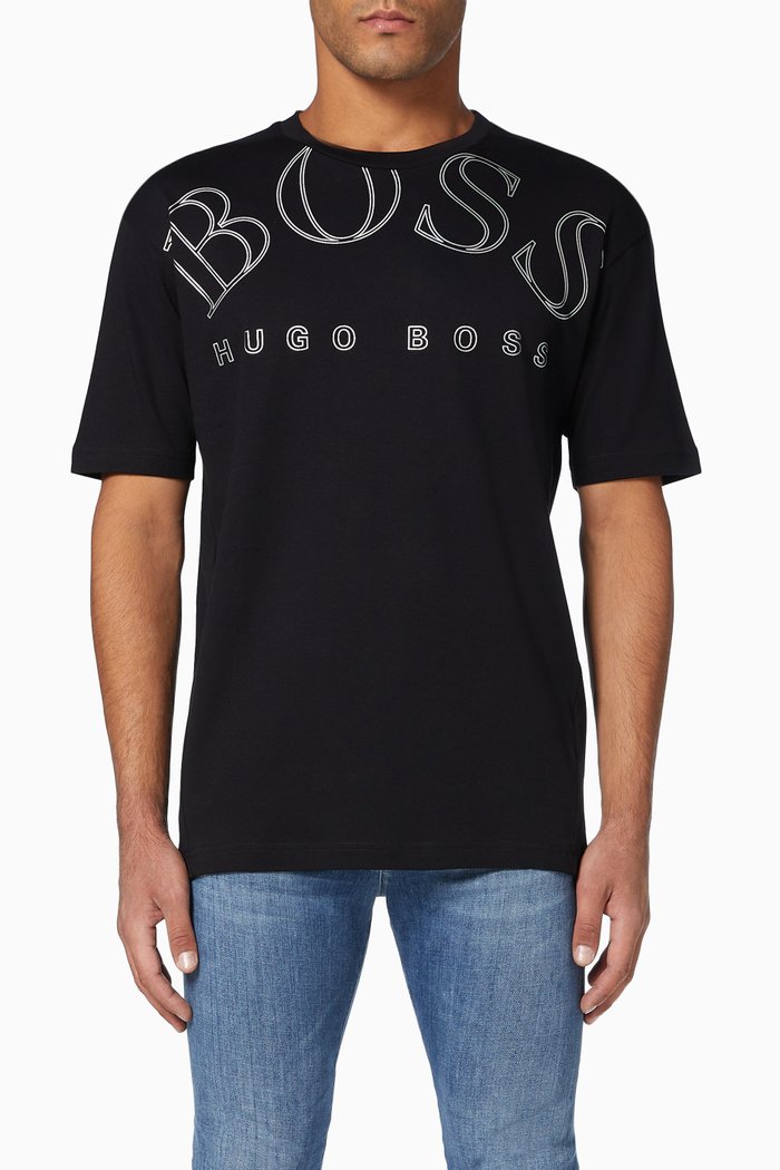 Talbo 1 Logo Jersey T-Shirt, Black