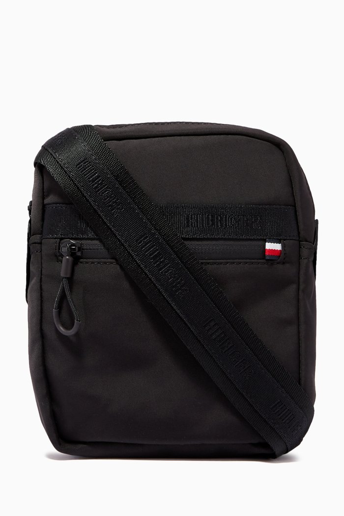 Small Urban Reporter Bag in Nylon, Black