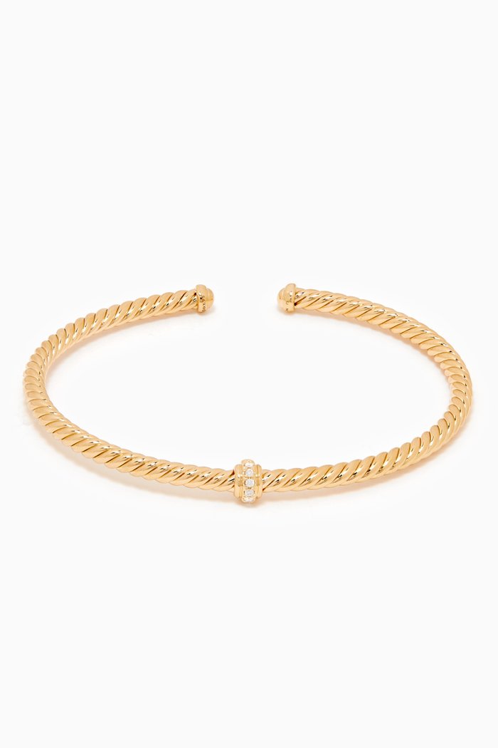 

Renaissance® Diamond Center Station Bracelet in 18kt Yellow Gold, 3mm