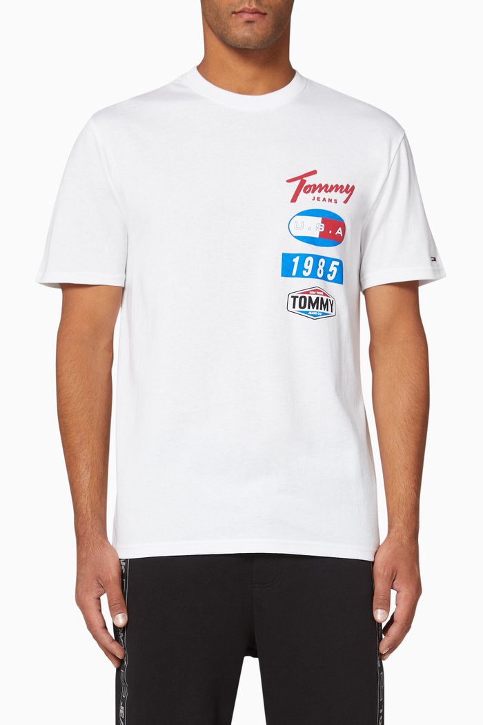 

Logo Patches Organic Cotton T-Shirt, White