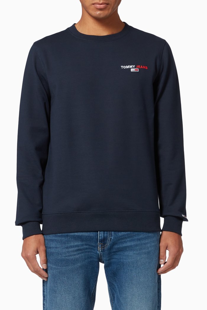 

Logo Organic Cotton Sweatshirt, Blue