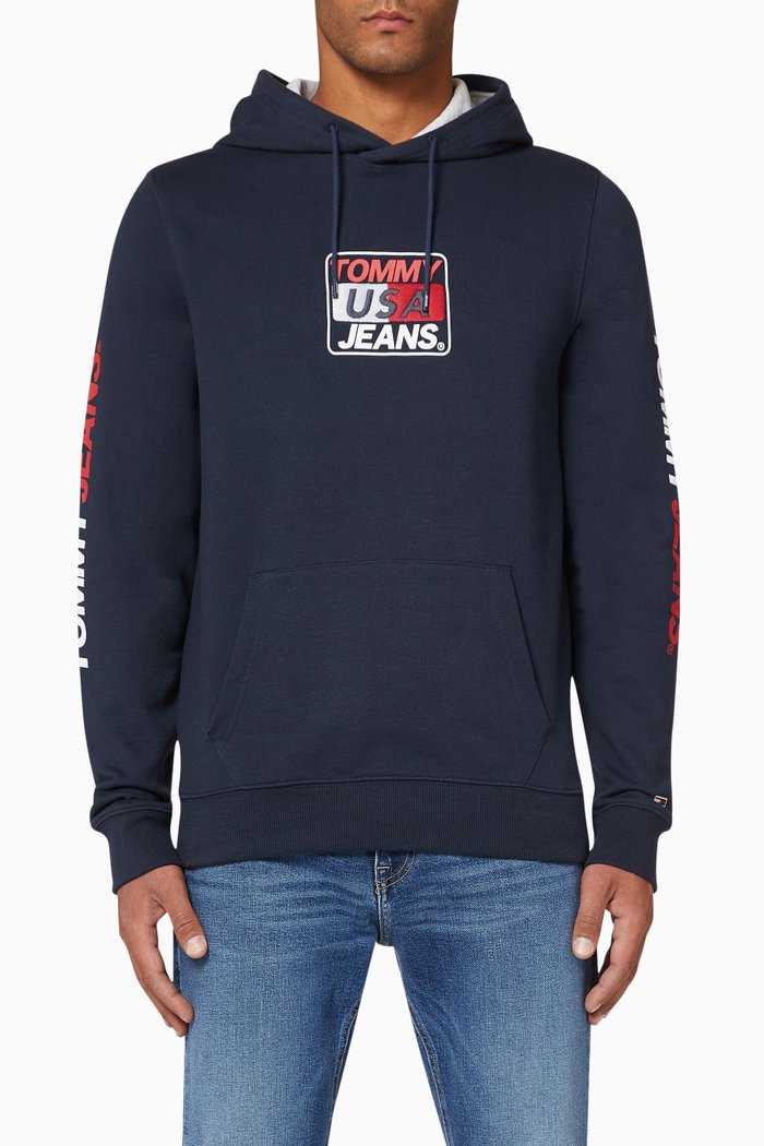 

Essential Logo Graphic Hoodie, Blue
